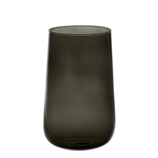 Valencia drop vase, Black