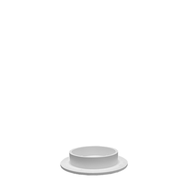 Pillar candle holder, white