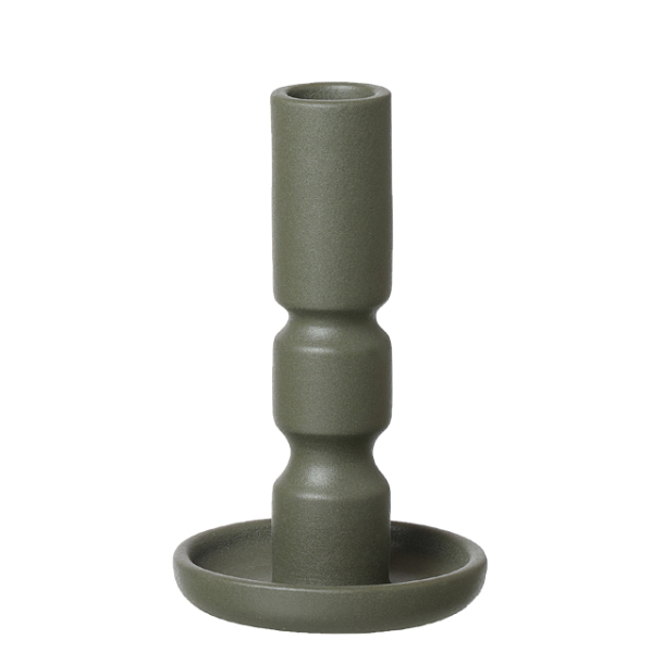 Ania Taper Candle Holder, Burnt Olive