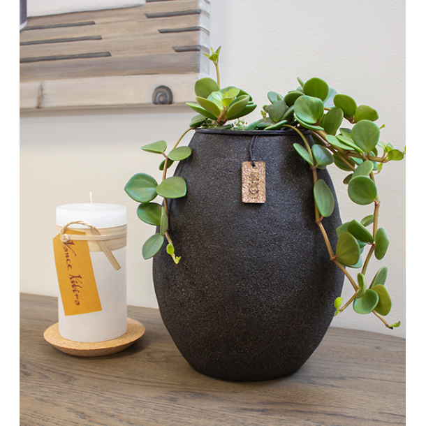 S/3 XL WOOD'z vase/pots, ASH