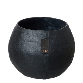 Pulp blomsterpotte ball shape, Black