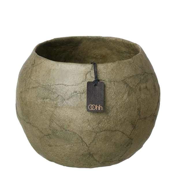 Pulp blomsterpotte ball shape, Burnt Olive