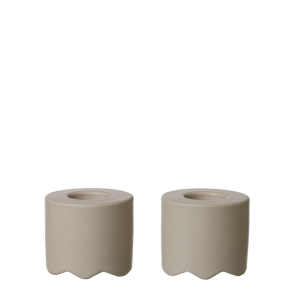 Wave Tall lysestage, st af 2, Light brown matte