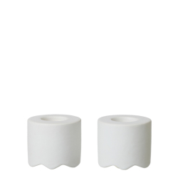 Wave Tall lysestage, st af 2, white matte