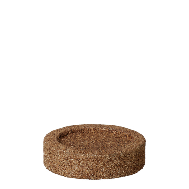 Wood'z candle holder low, Light Wood