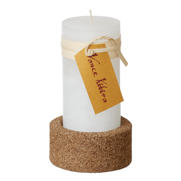 WOODz candle holder tall, Light Wood