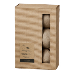 Gift box w/6 pulp balls, natural