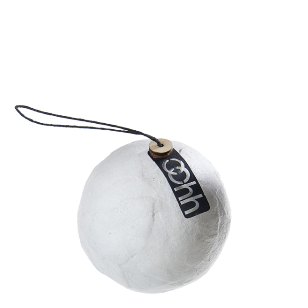 Gift box w/6 pulp balls, white