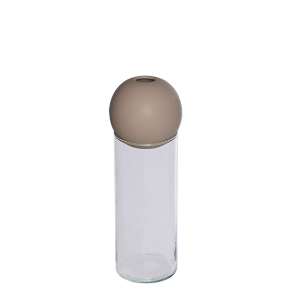 Set with Blossom Vase and Blossom Ball, Light Brown