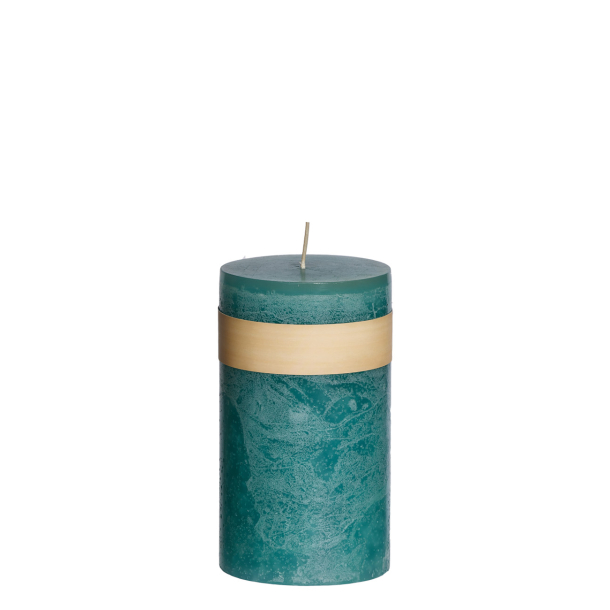 Timber� Pillar Candle, Turquoise