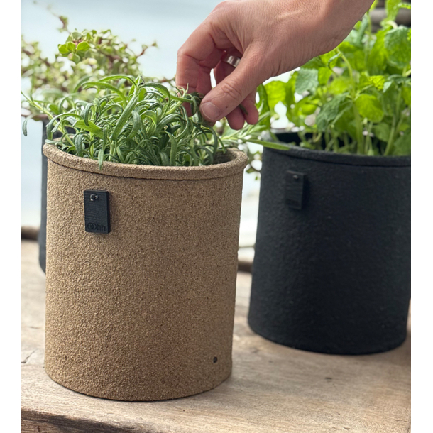 Outdoor Duo Pot, Light Wood