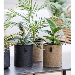 Outdoor Duo Pot, Light Wood