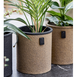 Outdoor Duo Pot, Light Wood
