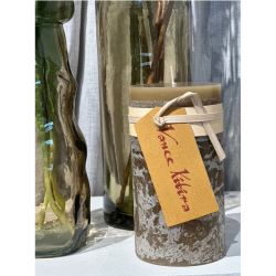 Timber� Pillar Candle, Khaki
