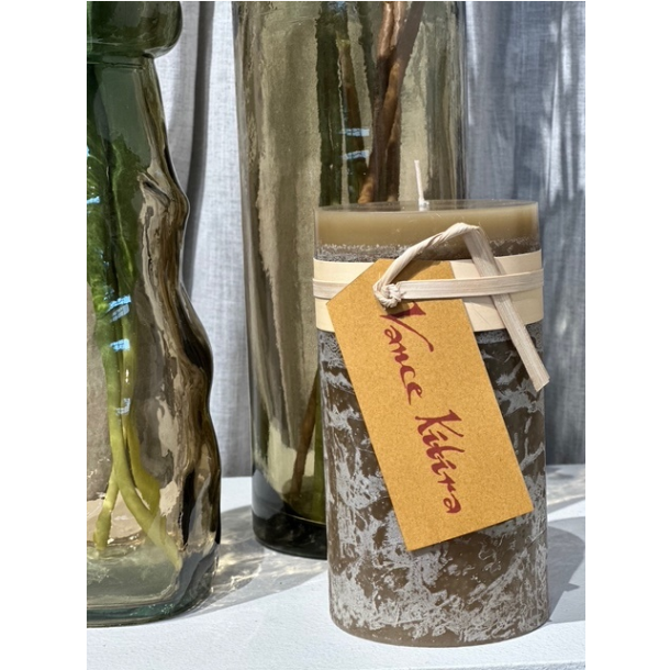 Timber� Pillar Candle, Khaki