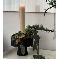 XL Calendar Candle, White