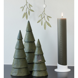 Misteltoe ornament, Burnt Olive/White