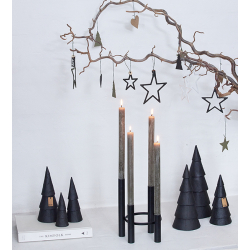 s/3 WOODz Christmas stars, Burnt Olive