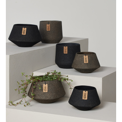 Wood'z Angle pot small, Caffe