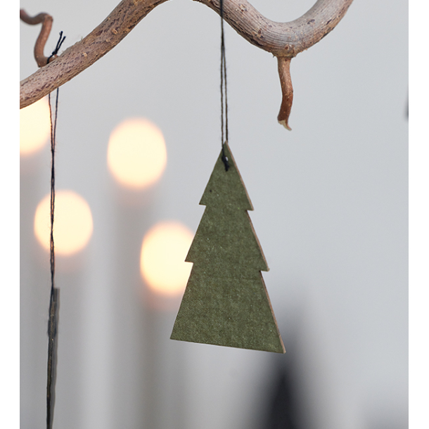 Kuvert m/12 pulp juleornamenter, Burnt Olive