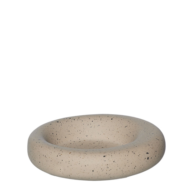 Ania organic votive/candle holder, Light brown mist