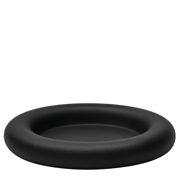 Ania candle holder/tray, Black Sandy
