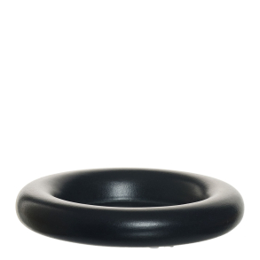  Ania candle holder/tray, Black Sandy