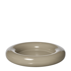  Ania candle holder/tray, Glossy Sand