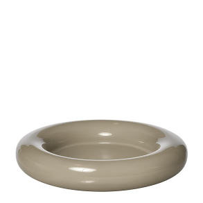  Ania candle holder/tray, Glossy Sand