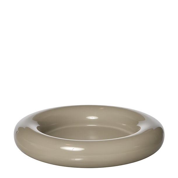  Ania candle holder/tray, Glossy Sand