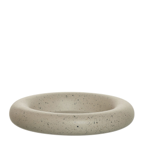  Ania candle holder/tray, L. Brown Mist