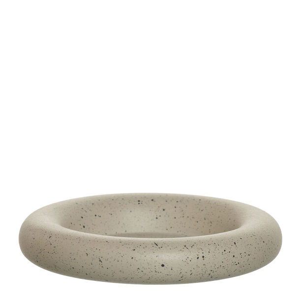  Ania candle holder/tray, L. Brown Mist