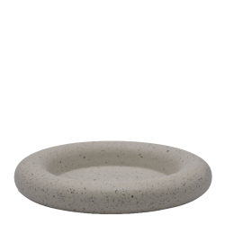  Ania candle holder/tray, L. Brown Mist