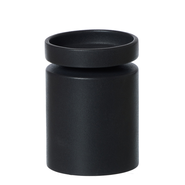 Ania Duo, Vase &amp; Candle Holder, Black