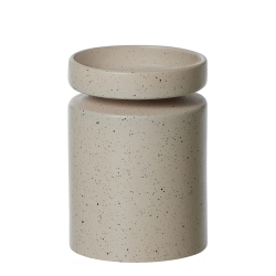 Ania Duo, Vase &amp; Lysestage, Light Brown Mist