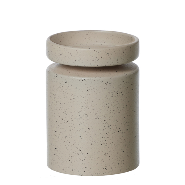 Ania Duo, Vase &amp; Candle Holder, Light Brown Mist