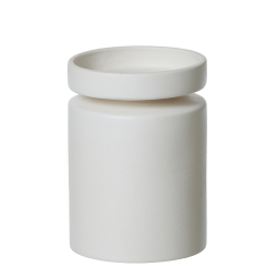 Ania Duo, Vase &amp; Lysestage, White