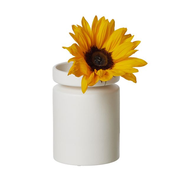 Ania Duo, Vase &amp; Lysestage, White