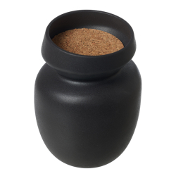 ANIA vase, sand finish, Black