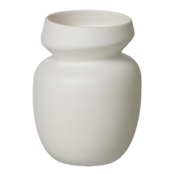 ANIA vase, sand finish, White