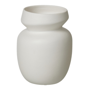 ANIA vase, sand finish, White