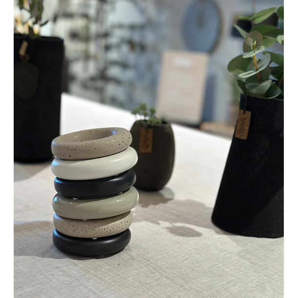 Ania organic votive/candle holder, Light brown mist