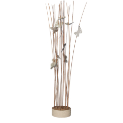 Butterfly decoration, Off White/Off White