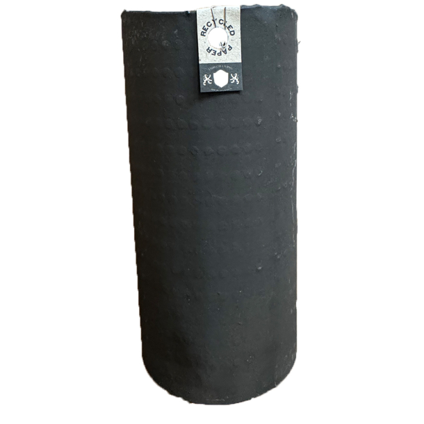 Cylinder Vase With Dots, Dark Brown