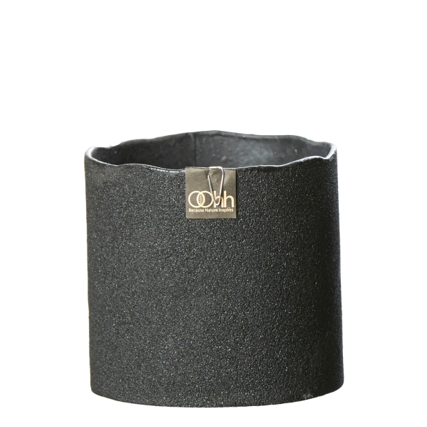 Cylinder pot, Black, 11xH11 cm