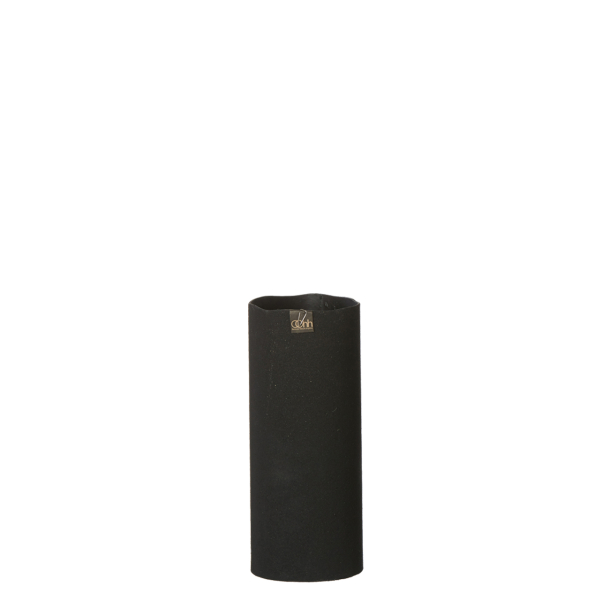 Torn Edge cylinder vase, Black
