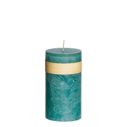 Timber� Pillar Candle, Turquoise