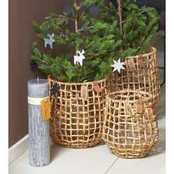 Timber Pillar Candle, Cranberry