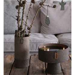 WOODz Edge vase, Taupe