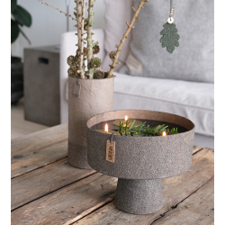 WOODz Pedestal Tray, Caffe